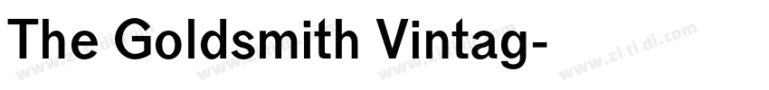 The Goldsmith Vintag字体转换